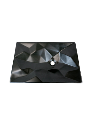 Chronos Matte Black Vessel Sink